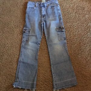 Mississippi River Blues Girls Jeans raw hems Sz 10